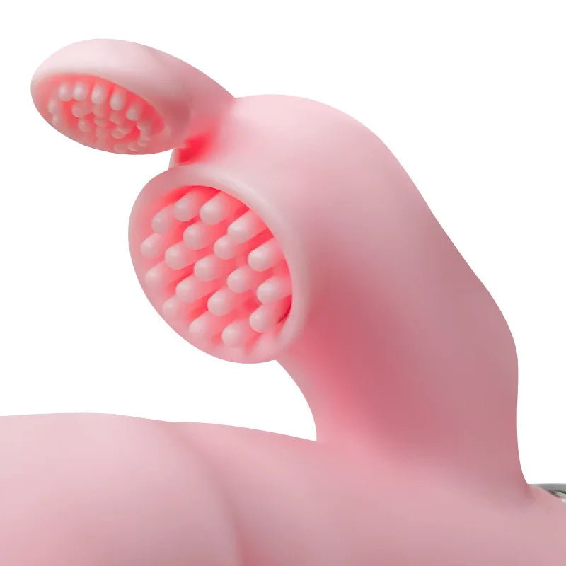LickLip 3 en 1 – Vibromasseur Rabbit avec Fonction Léchage de Langue, Double Tige et Stimulation Triple | Sextoy Haute Précision pour Femme