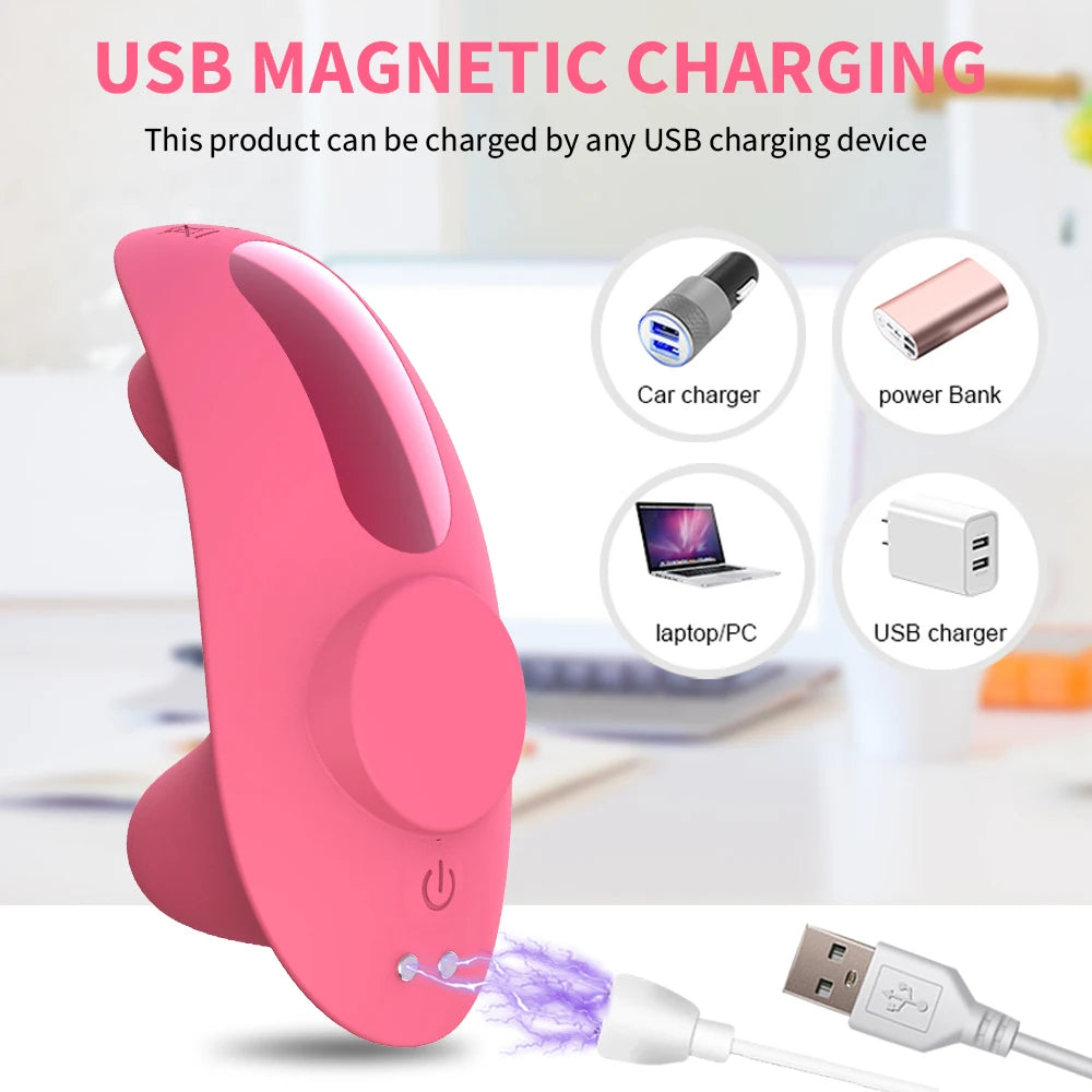 "Vibromasseur suceur de clitoris télécommandé – Stimulation intense, culotte vibrante discrète, plaisir sans les mains."
