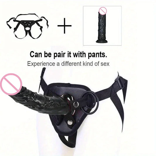 Strap-On Portatif avec Godemichet - Stimulation Point G - Pantalon Standard pour Femmes