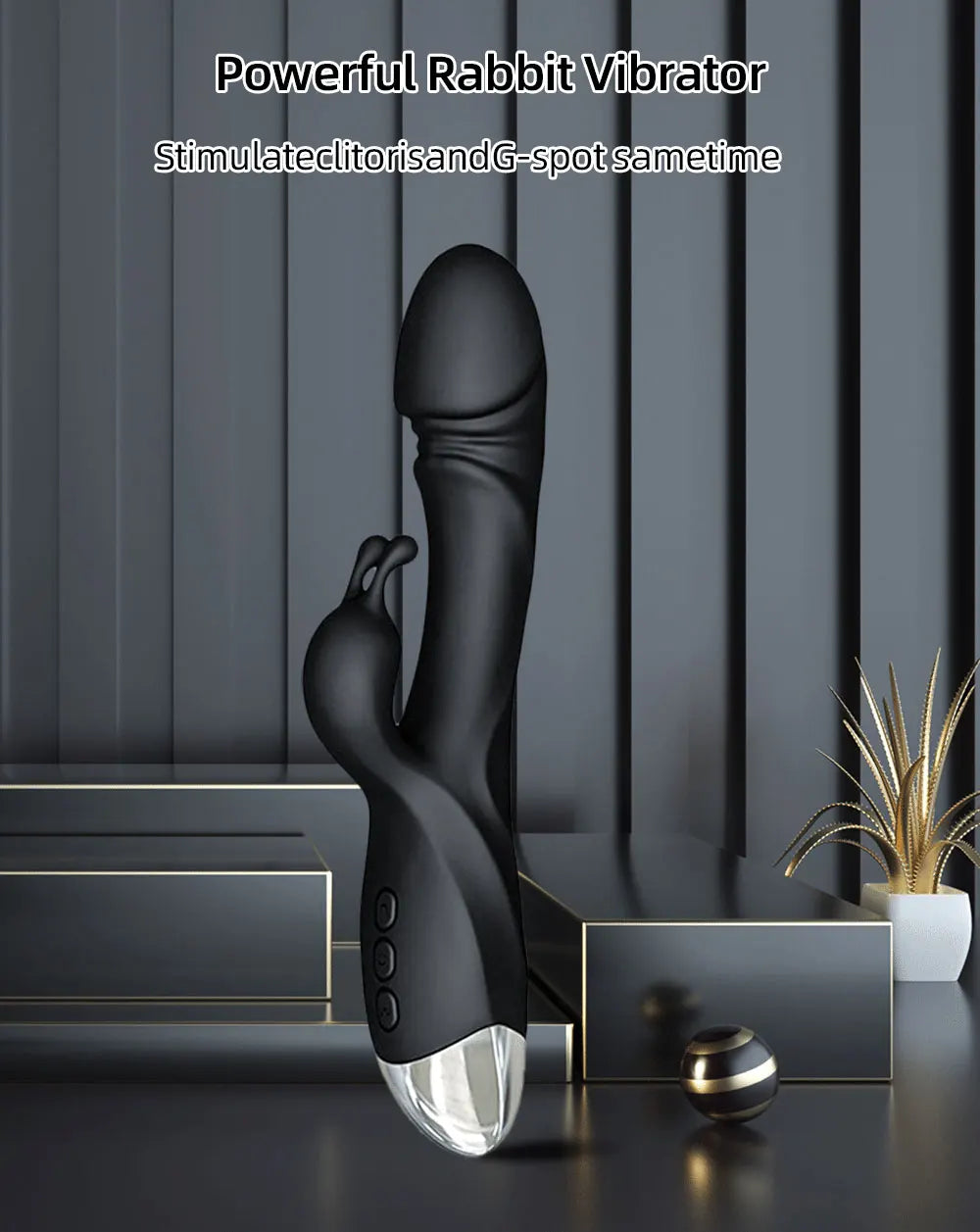 Vibromasseur Rabbit Puissant – Stimulation Point G, Clitoris & Seins