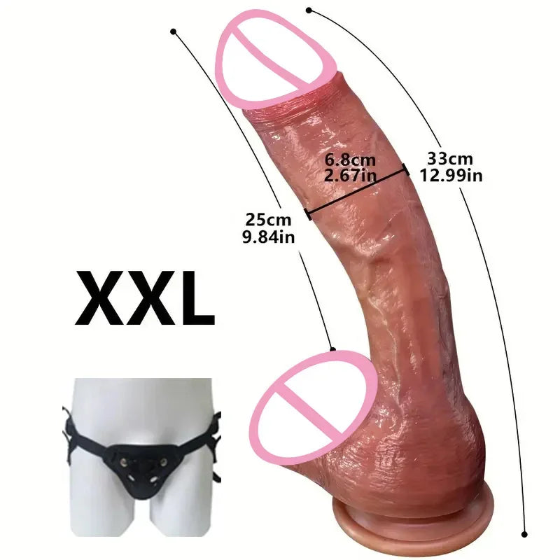 Oversized Soft Realistic Dildo Big Penis Suction Cup Dick Penetration Anal Adult Sex Toys/Anal Toy For Women Masturbation Dildos