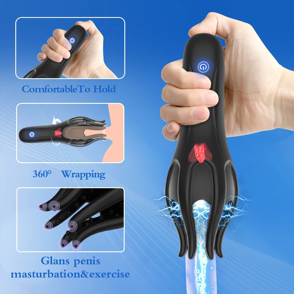 Stimulateur Vibrant pour Gland – Entraînement à l’Éjaculation Retardée et Plaisir Masculin
