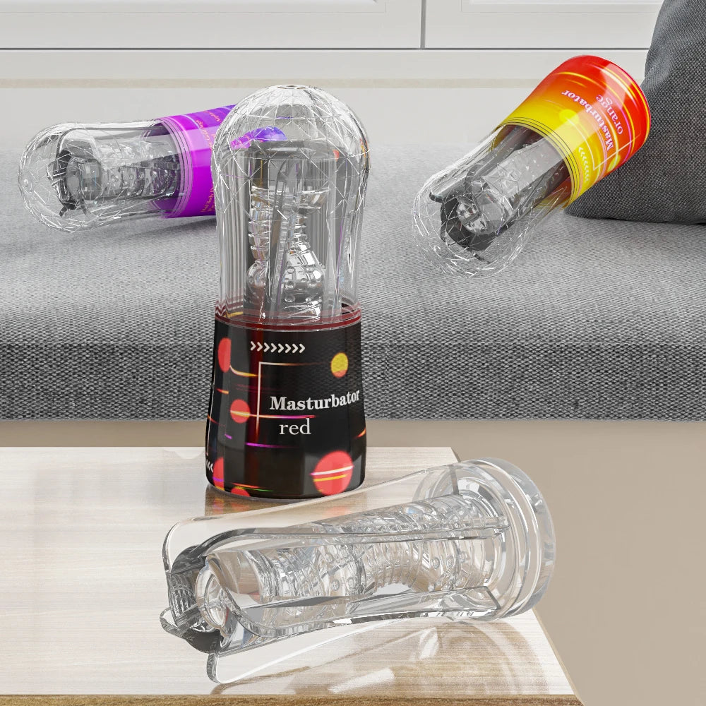 Masturbateur Homme – Vagin en Silicone Transparent avec Effet de Succion
