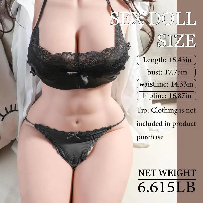 Sex Doll Taille Réelle pour Homme – Corps Féminin Réaliste avec Vagin et Anus Hyper Réalistes, Poupée Sexy Haut de Gamme