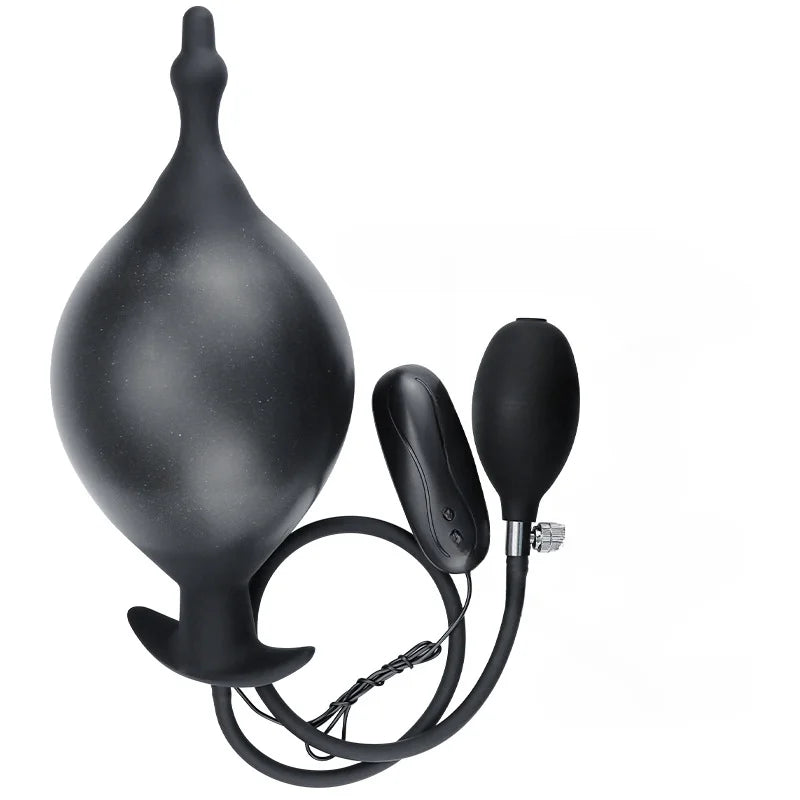 Plug Anal Gonflable Vibrant - 12 Modes de Vibration | Massage Prostatique et Expansion Anale