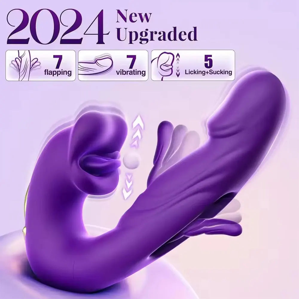 Stimulateur point G pour femmes – 7 modes de vibration, pulsation et stimulation par mouvements de langue – Design ergonomique pour un plaisir intense