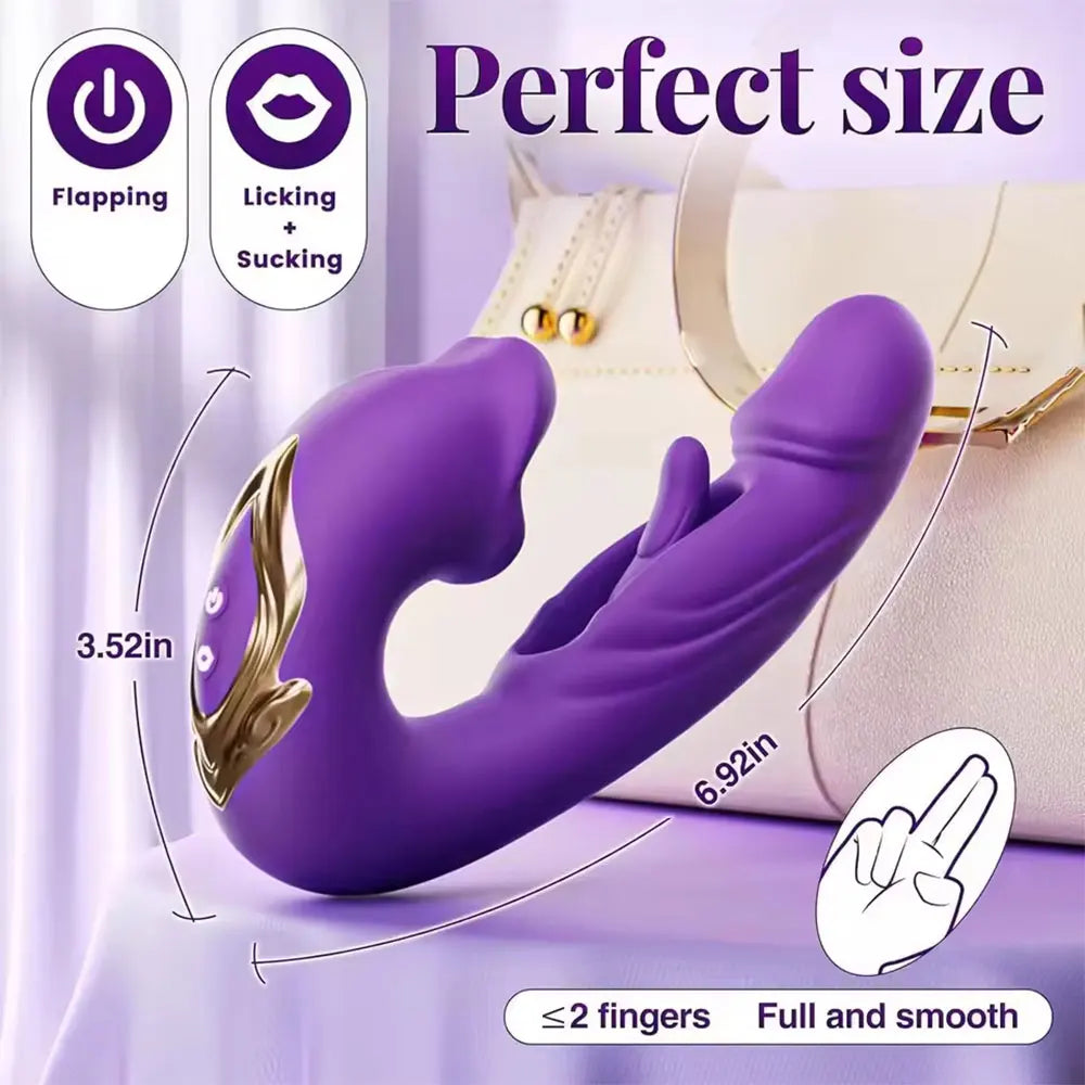 Stimulateur point G pour femmes – 7 modes de vibration, pulsation et stimulation par mouvements de langue – Design ergonomique pour un plaisir intense