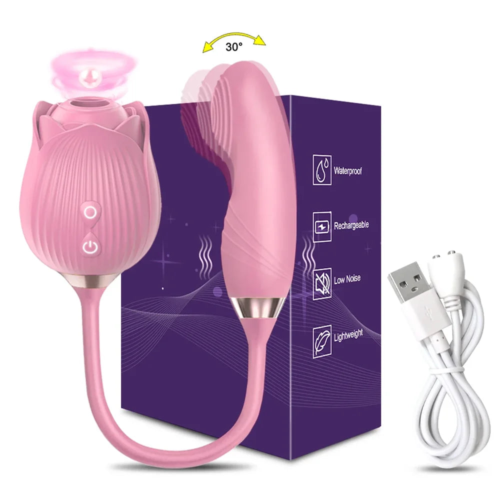 Vibromasseur Suceur de Clitoris – Stimulateur Multi-Zones pour Femme | Clitoris, Mamelons, Point G