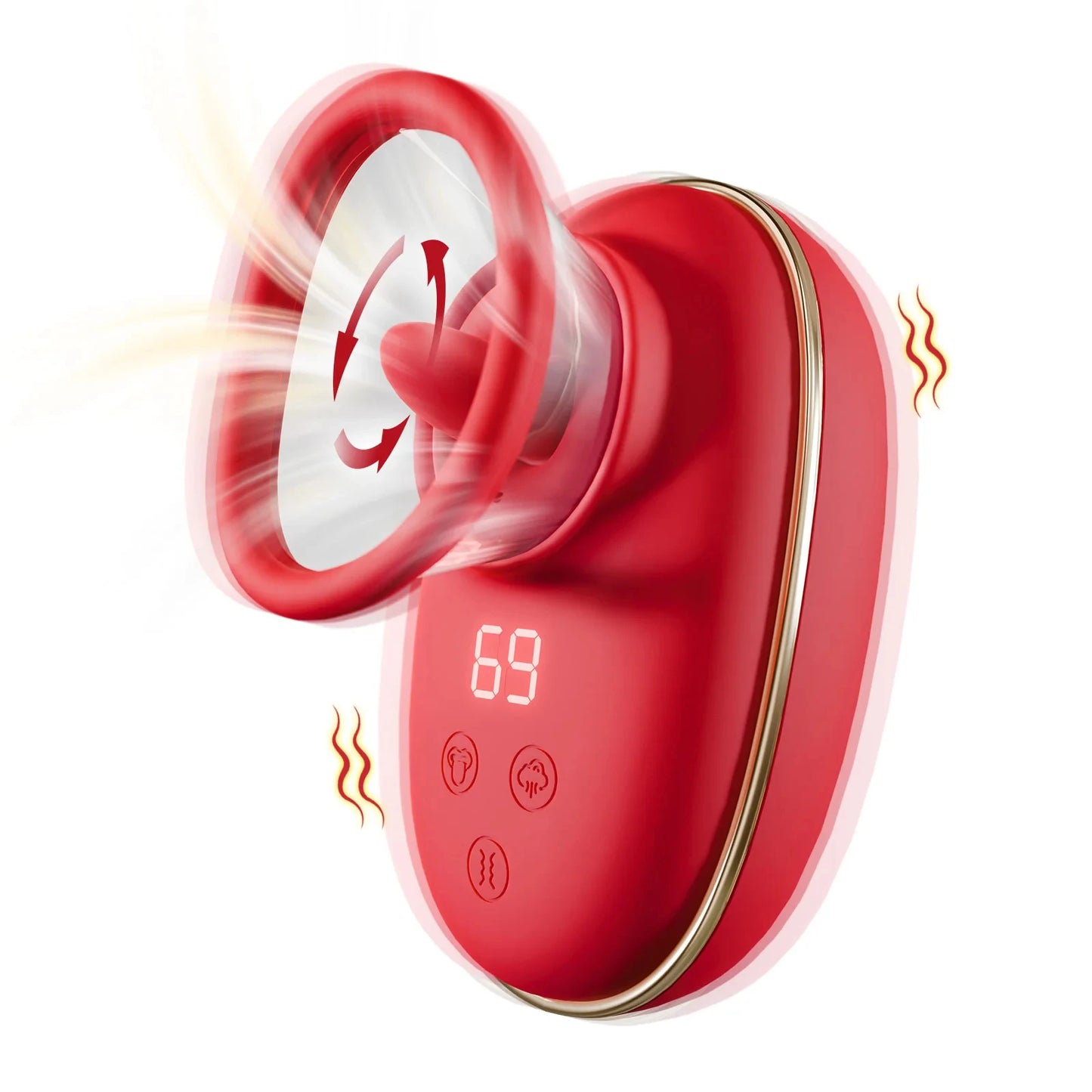 Vibromasseur Clitoridien avec Succion et Langue Léchante – Stimulateur Intime Multifonction pour Femme | Masturbateur Clitoris, Mamelons et Vagin