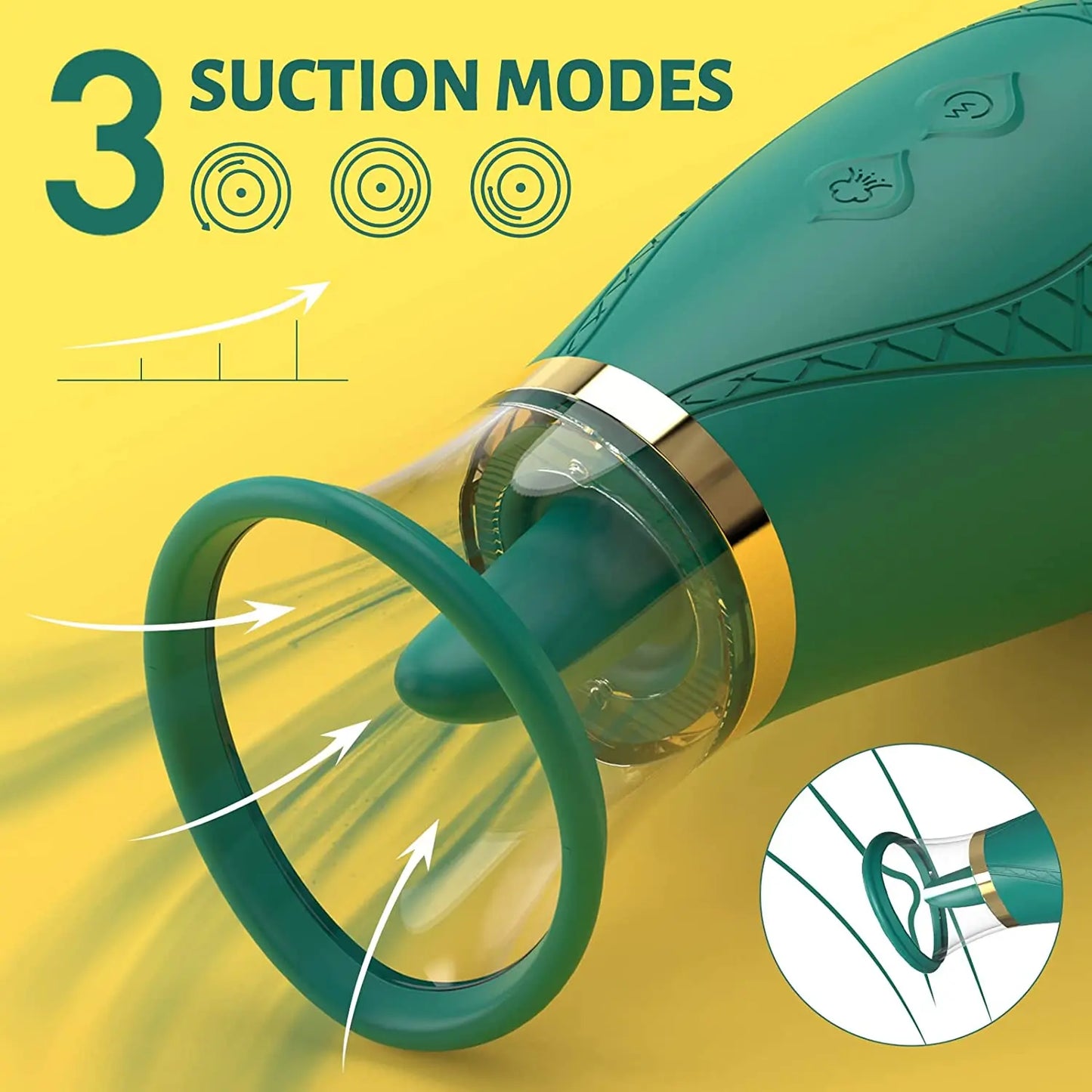 Stimulateur Clitoridien LICKLIP – Vibromasseur à Langue Léchante & Suceur de Clitoris