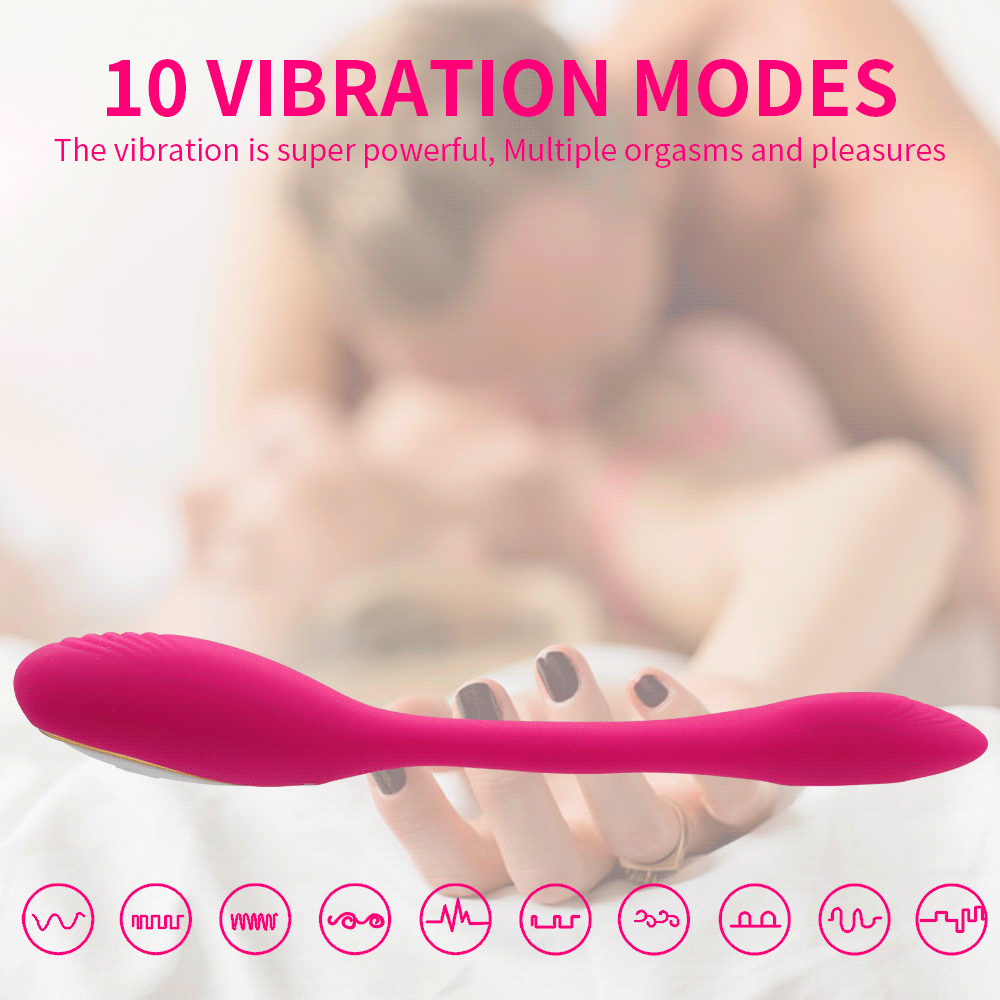 Vibromasseur Connecté 10 Modes – Port Discret en U, Télécommande Sans Fil, Stimulation du Point G pour Femme & Couple