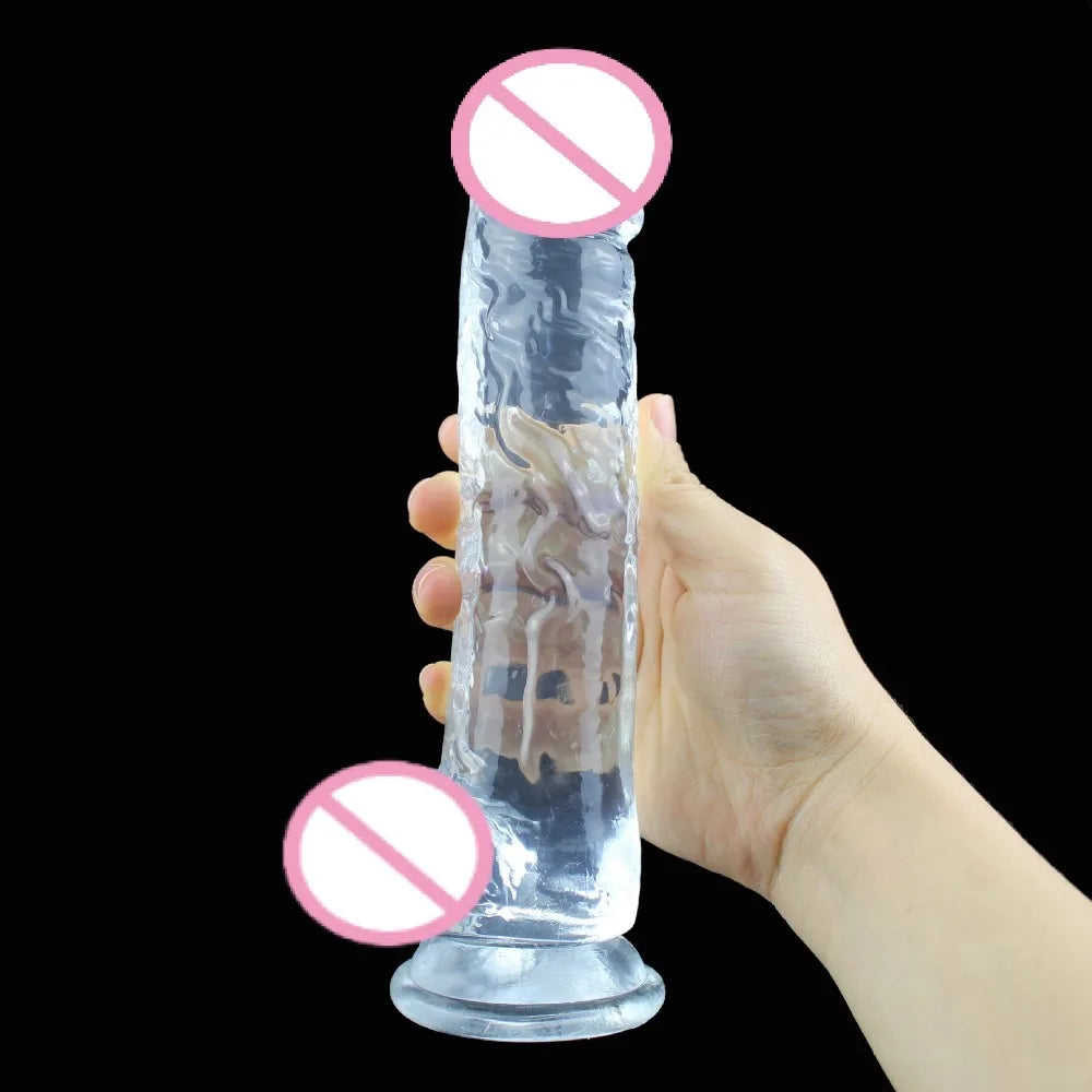 "Godemichet réaliste avec ventouse –  idéal pour la stimulation vaginale et anale, conçu pour le plaisir féminin et LGBTQ+. Parfait pour la masturbation et la pénétration."