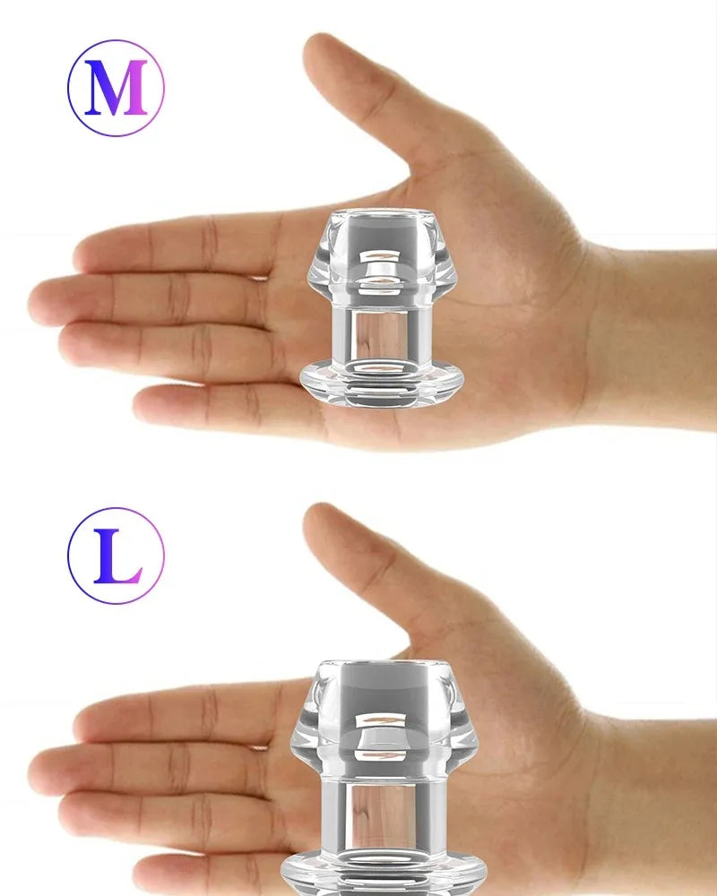 Plug Anal Creux en Silicone – Tunnel Dilatateur avec Base Sécurisée