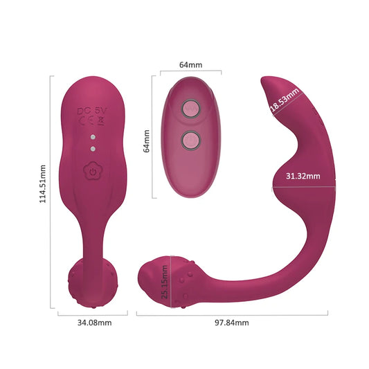 Culotte Vibrante Télécommandée – Stimulateur Point G & Clitoris Sans Fil.