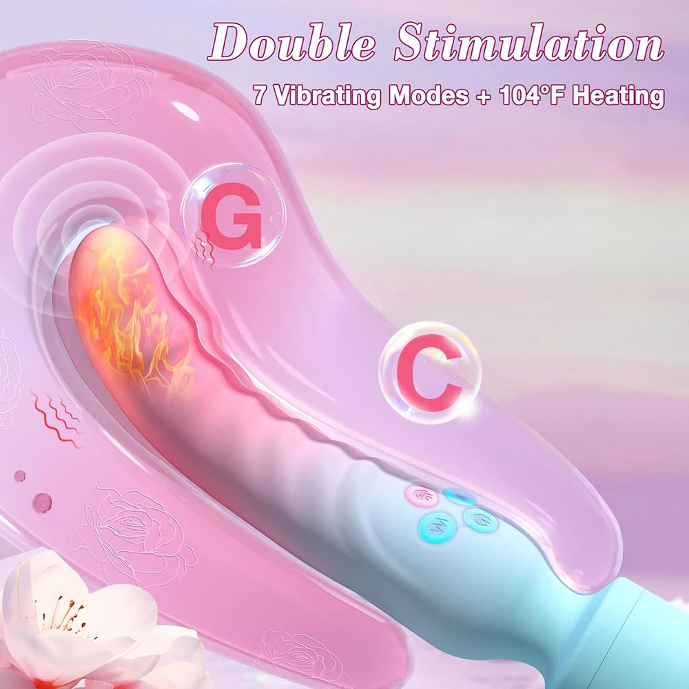Vibromasseur AV Puissant pour Femme – Stimulation Point G, Clitoris & Massage Vaginal