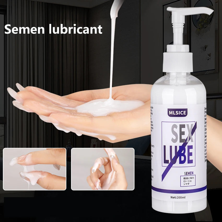 Lubrifiant Anal Effet Sperme – Gel Intime à Base d’Eau 200 ml pour Femmes et Hommes