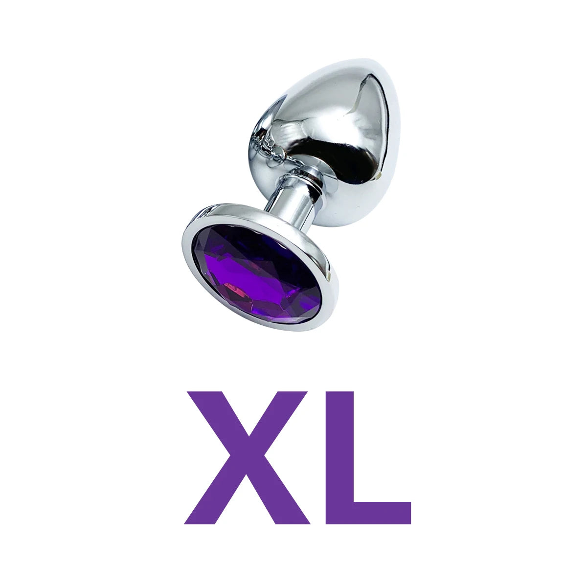 Plug Anal Métallique avec Base Bijou - | 5 Tailles Disponibles