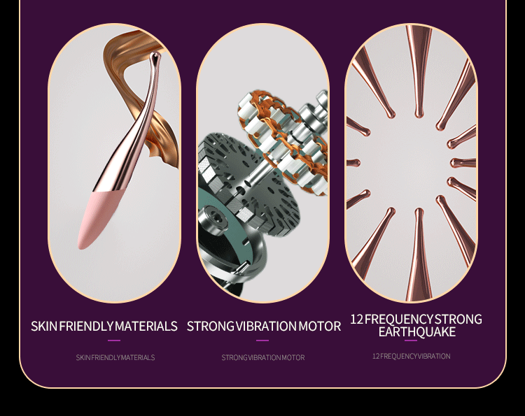 "Vibromasseur point G utilisé pour la stimulation magnétique du clitoris féminin, avec vibrations multifréquences ultrasoniques et rechargeables."