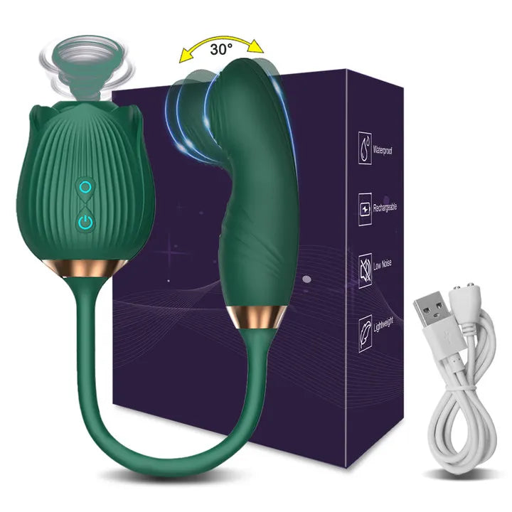Vibromasseur Suceur de Clitoris – Stimulateur Multi-Zones pour Femme | Clitoris, Mamelons, Point G