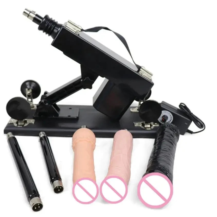 FREDORCH Sex Machine - Masturbateur Automatique pour Homme et Femme - Pénétration Réaliste avec Vitesse Réglable - Godemichet Inclus - Sextoy Haute Performanceng Device for Couple