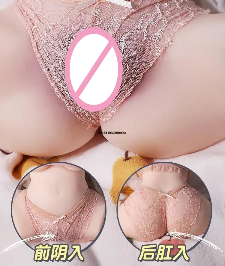Sexdoll Torso en Silicone – Vagin Réaliste, Anus et Fesses Voluptueuses pour Homme