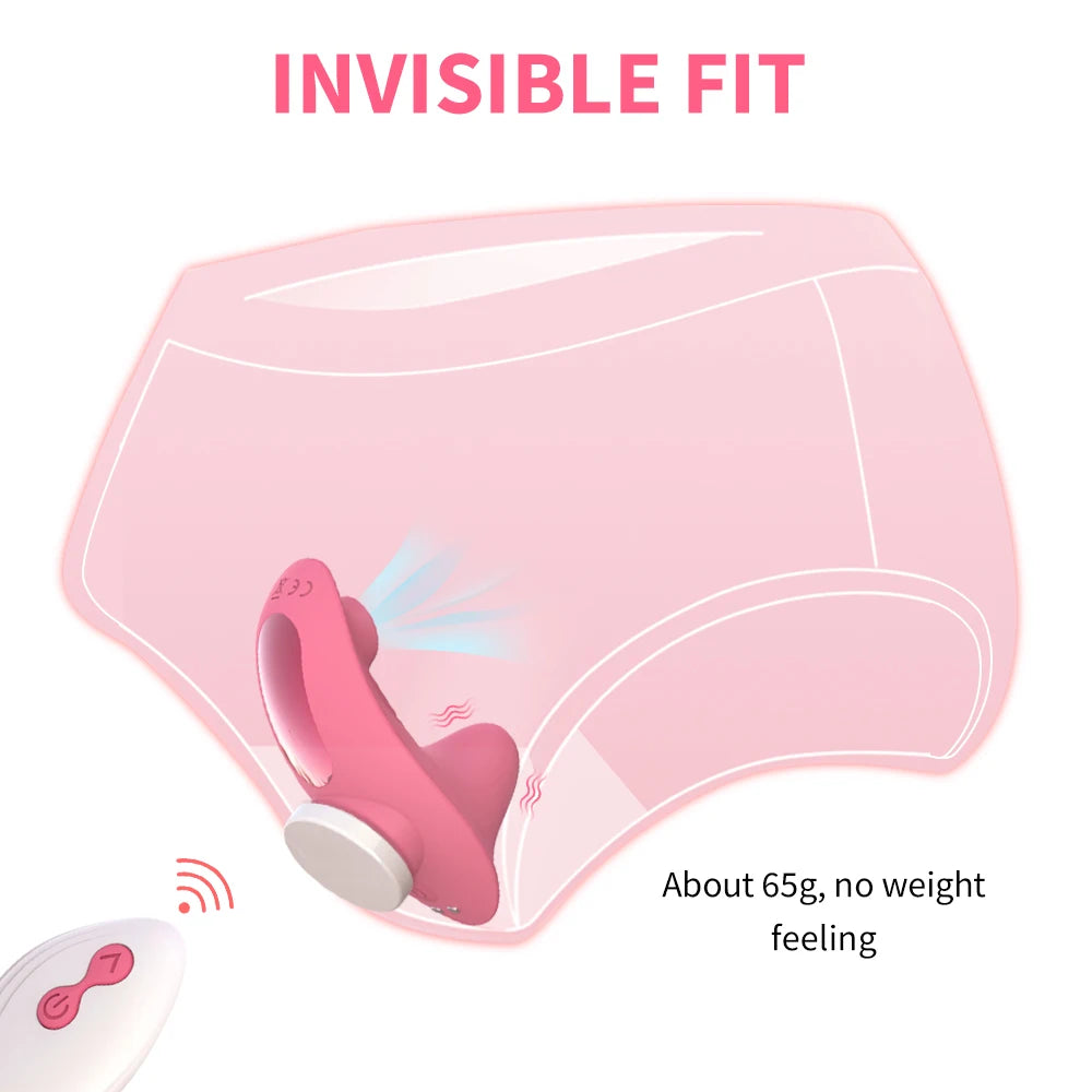 "Vibromasseur suceur de clitoris télécommandé – Stimulation intense, culotte vibrante discrète, plaisir sans les mains."