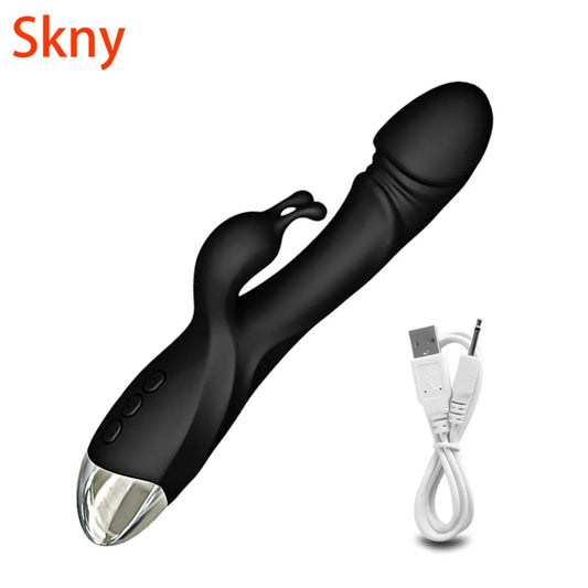 Vibromasseur Rabbit Puissant – Stimulation Point G, Clitoris & Seins