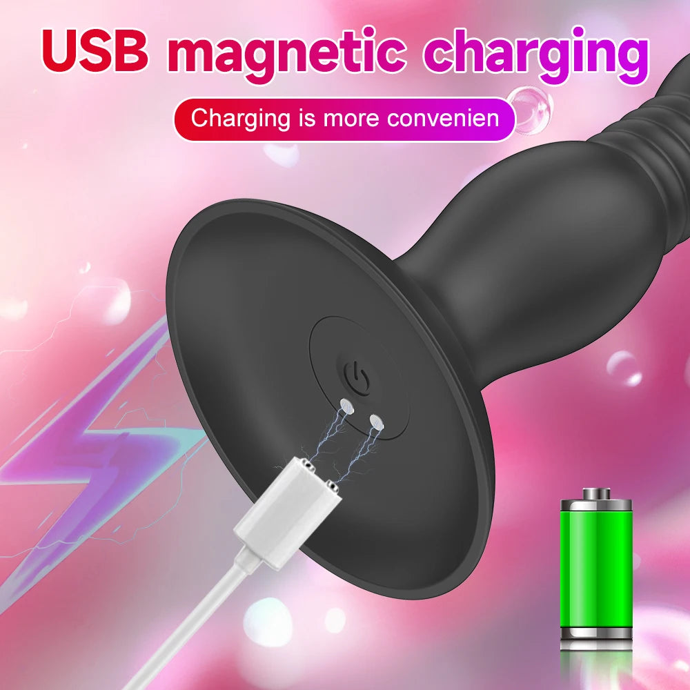 Plug anal vibrant connecté – Stimulateur de prostate masculin avec contrôle à distance via application Bluetooth, pour une expérience de plaisir intense et personnalisée.