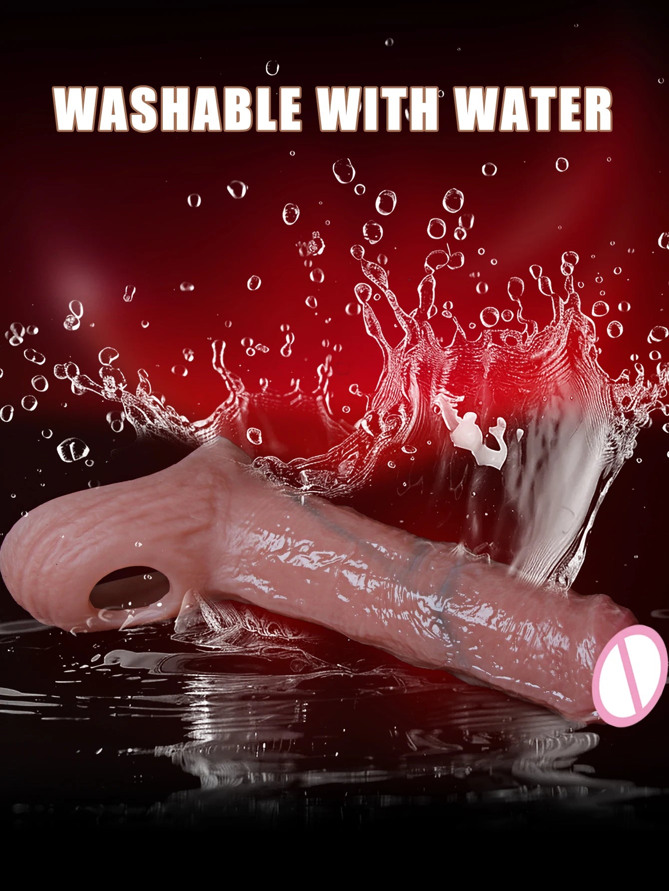 Penis Cock Sleeve Male Sex Toy Penis Enlarger Extender for Men Realistic Dildo Penis Ring to Lock the Sperm Male Penis Training