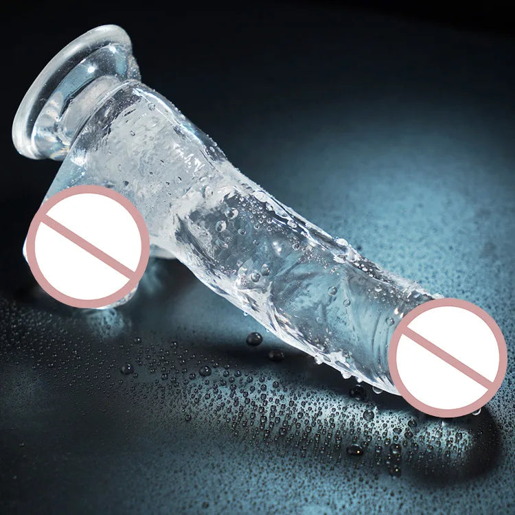 "Godemichet réaliste avec ventouse –  idéal pour la stimulation vaginale et anale, conçu pour le plaisir féminin et LGBTQ+. Parfait pour la masturbation et la pénétration."