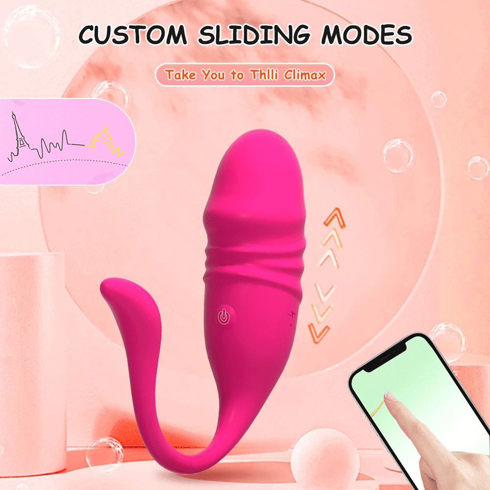 Vibromasseur Bluetooth Télécommandé – G-Spot & Dildo Téléscopique avec Contrôle via Application
