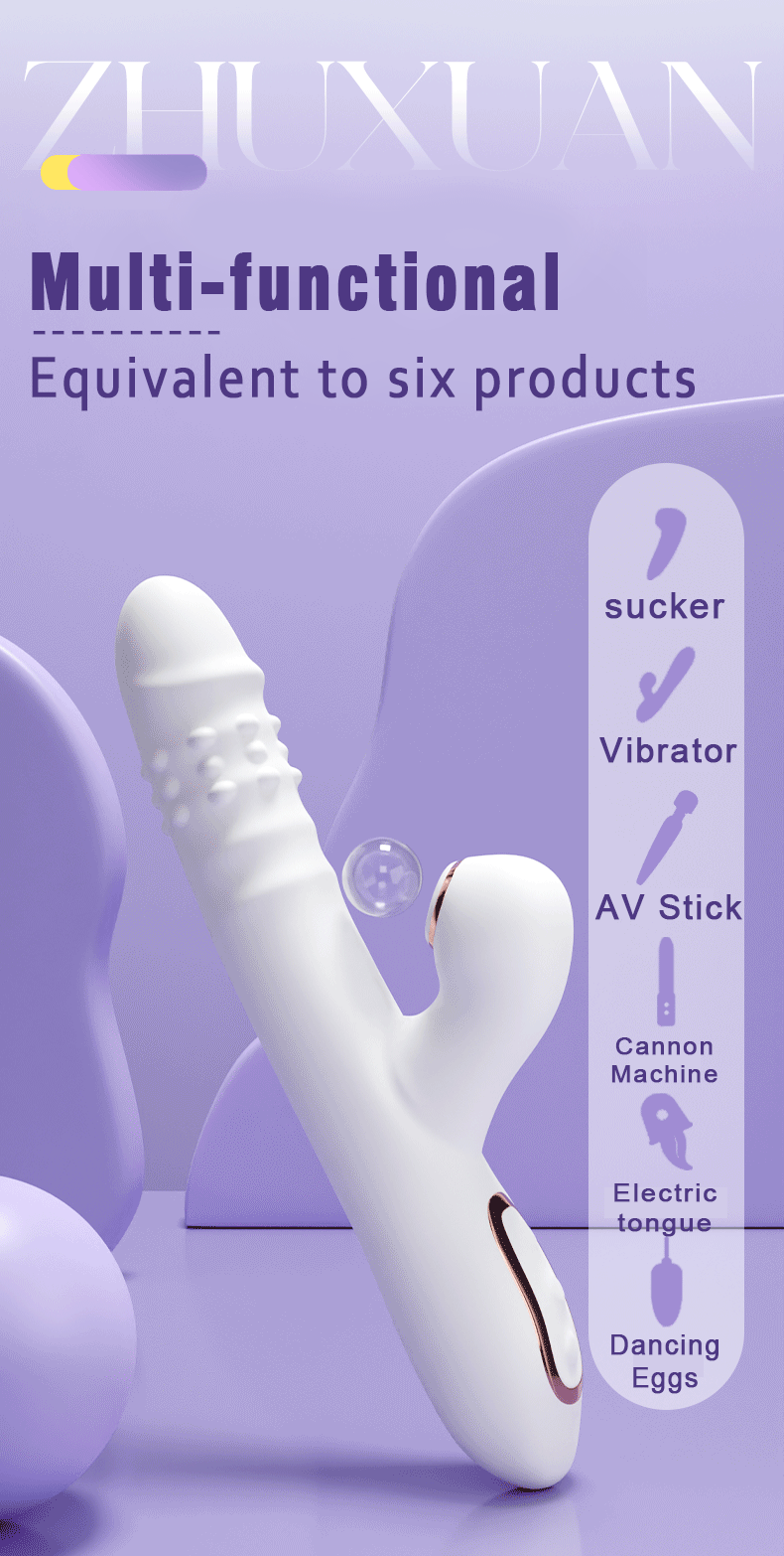 Vibromasseur Va-et-Vient Multifonction – Vibration, Succion & Léchage
