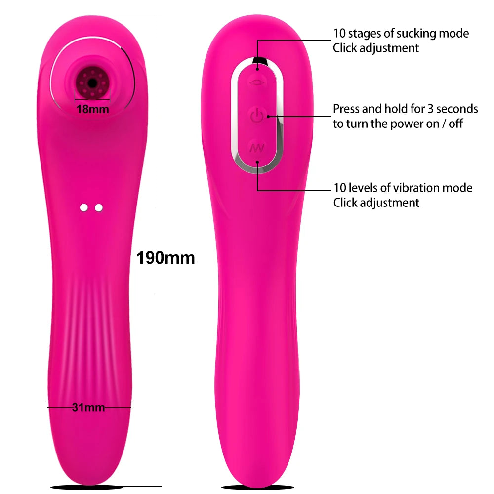 Vibromasseur à Succion – Stimulateur Clitoridien & Effet Caresse Orale