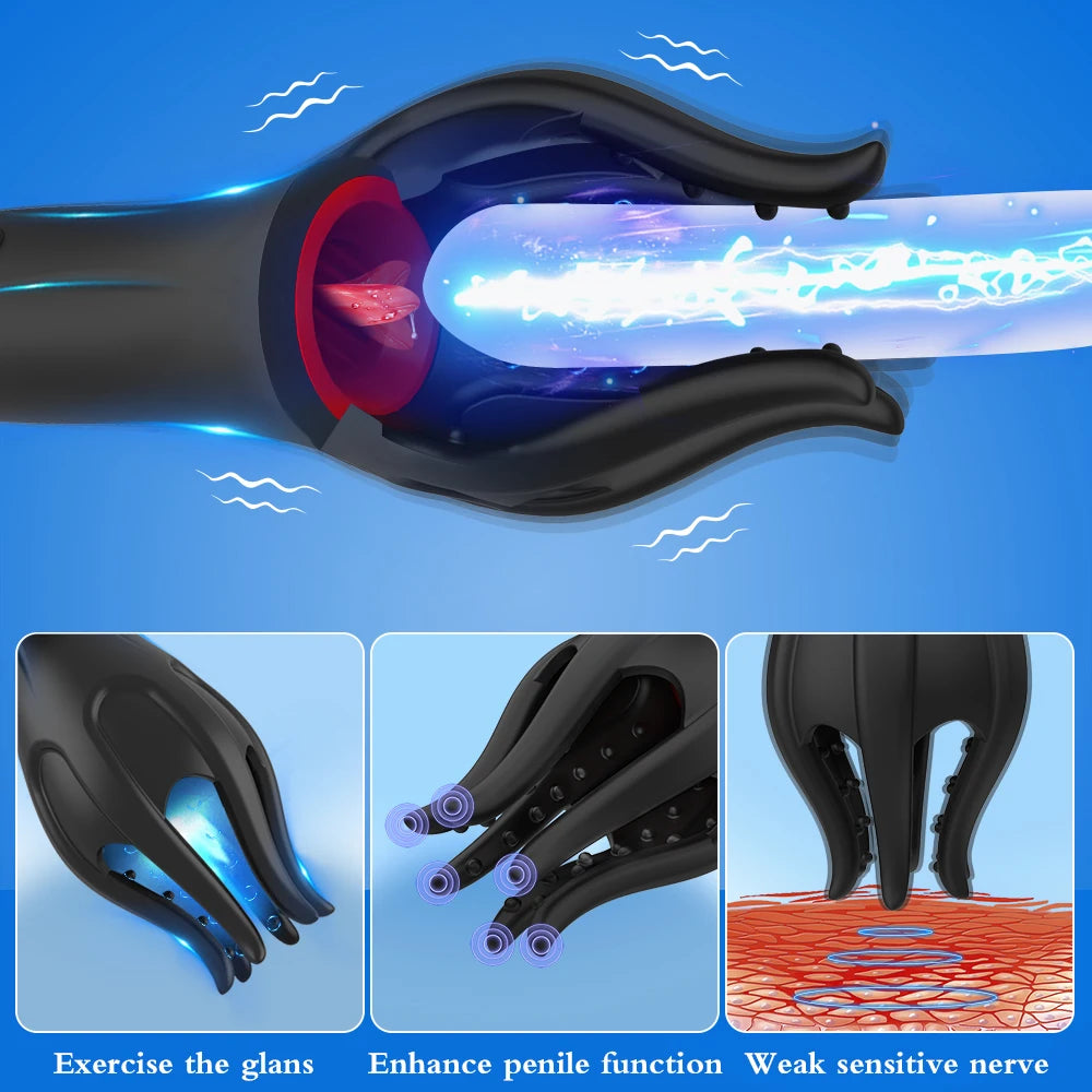 Stimulateur Vibrant pour Gland – Entraînement à l’Éjaculation Retardée et Plaisir Masculin