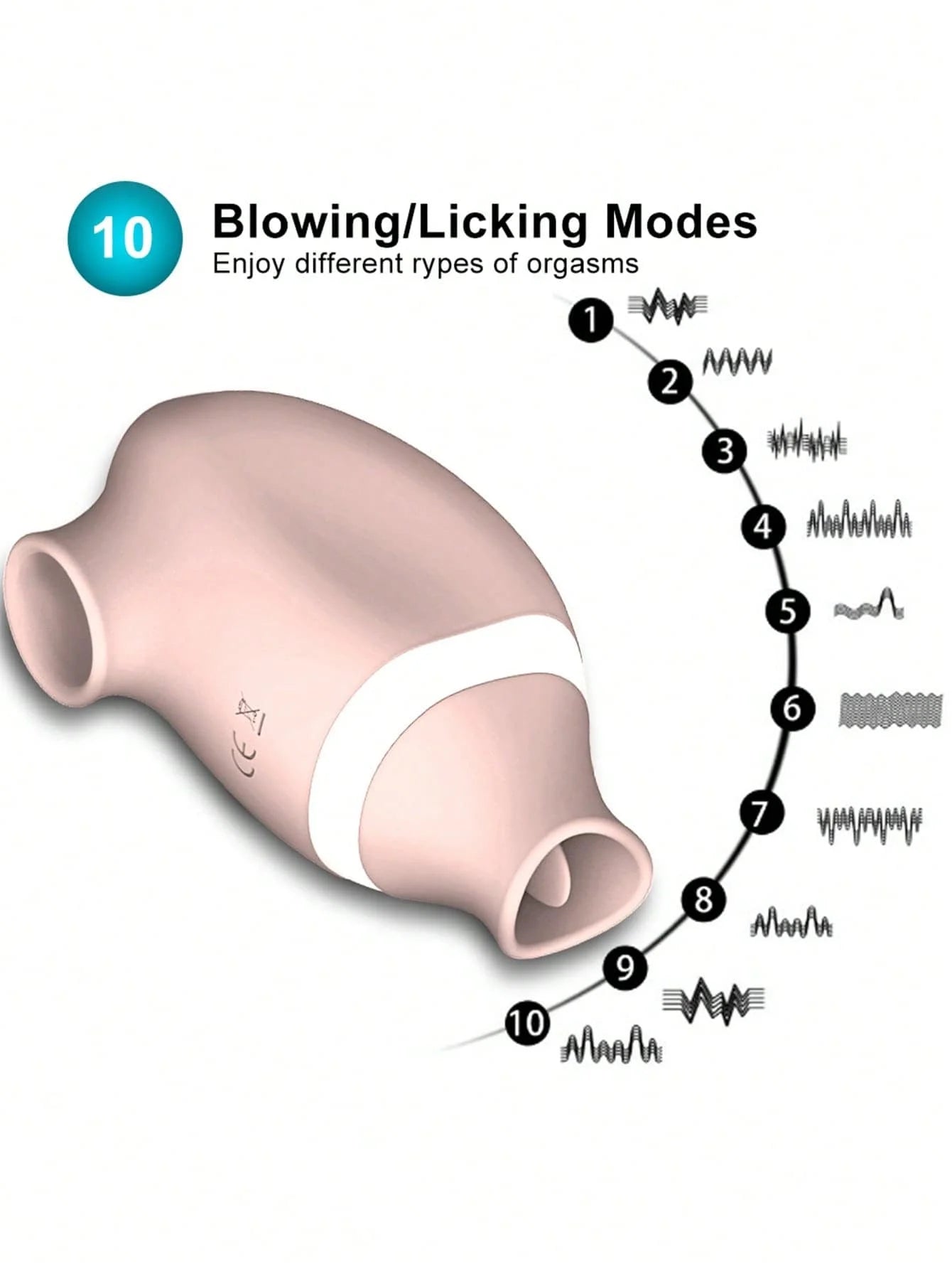 Stimulateur Clitoridien et Vaginal Double Action - Vibreur Succeur et Lècheur pour Femme | Sextoy Adulte