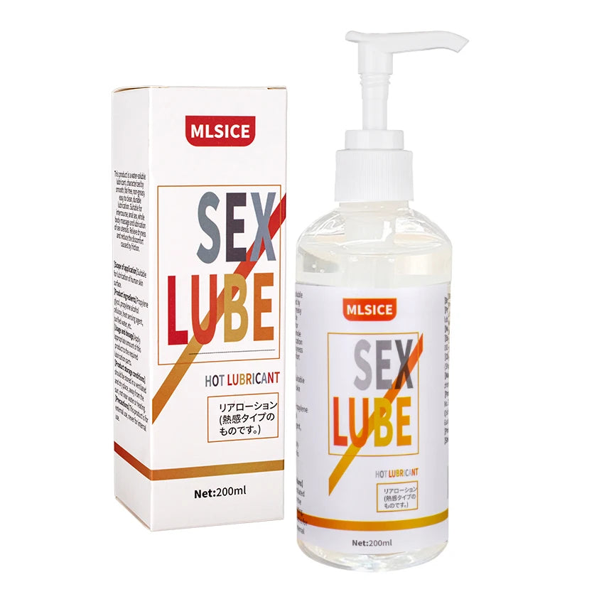 Lubrifiant Anal Effet Sperme – Gel Intime à Base d’Eau 200 ml pour Femmes et Hommes
