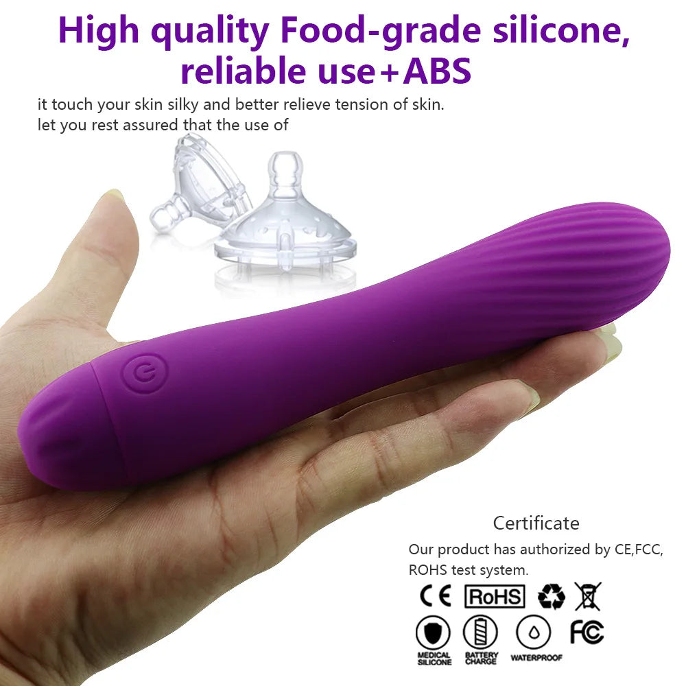 ibromasseur Réaliste en Silicone Souple – Rechargeable – Stimulateur Clitoridien et Vaginal pour Femme
