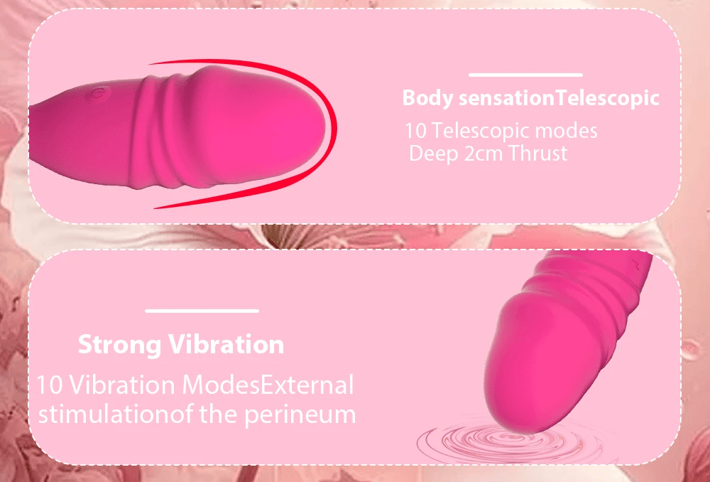 Vibromasseur Bluetooth Télécommandé – G-Spot & Dildo Téléscopique avec Contrôle via Application