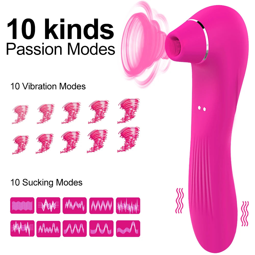 Vibromasseur à Succion – Stimulateur Clitoridien & Effet Caresse Orale