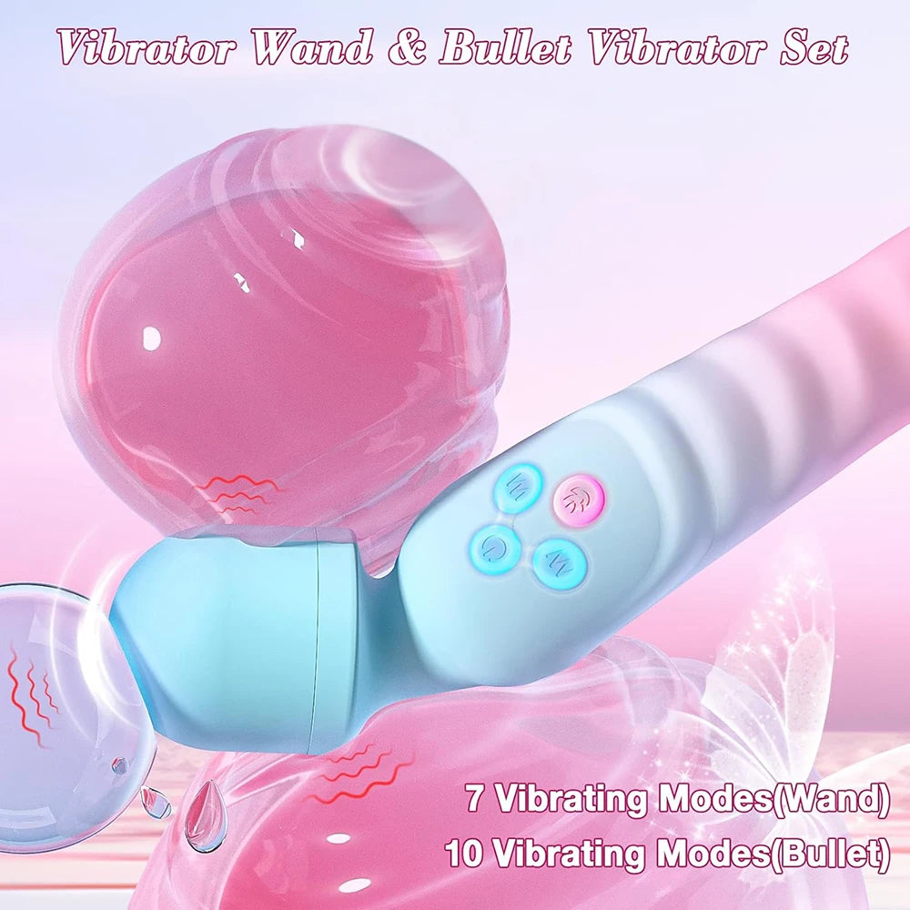 Vibromasseur AV Puissant pour Femme – Stimulation Point G, Clitoris & Massage Vaginal