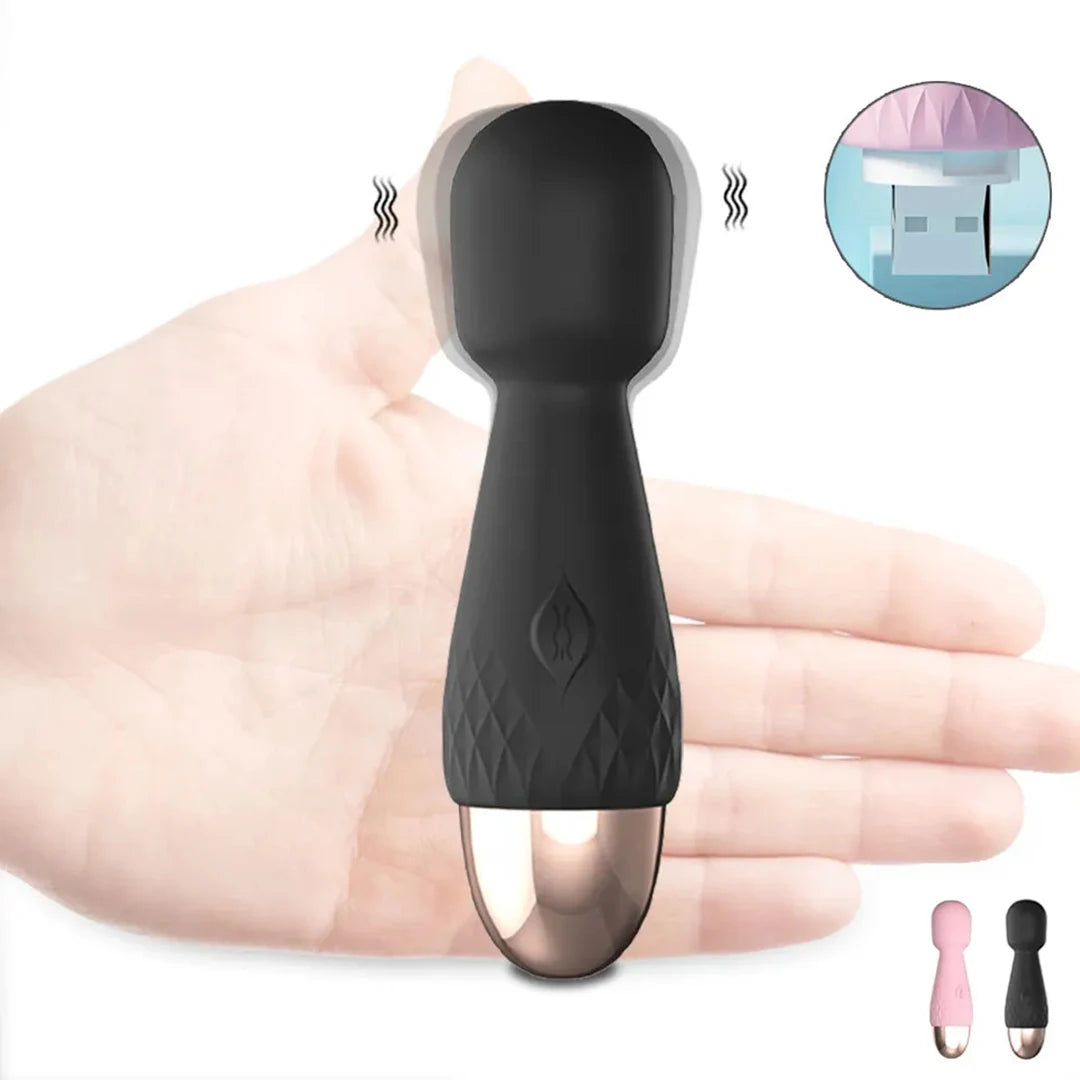 Mini Vibromasseur Personnel en Silicone – Puissant et Silencieux | Stimulateur Clitoridien & G-Spot pour Femme