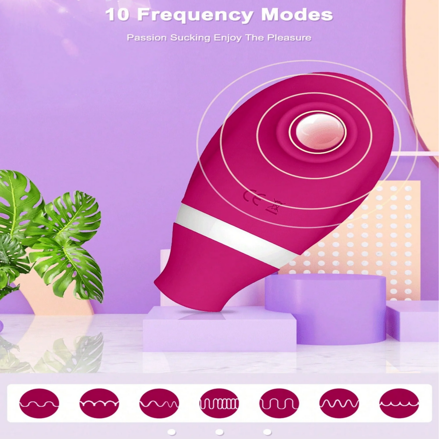 Stimulateur Clitoridien et Vaginal Double Action - Vibreur Succeur et Lècheur pour Femme | Sextoy Adulte