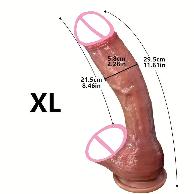 Oversized Soft Realistic Dildo Big Penis Suction Cup Dick Penetration Anal Adult Sex Toys/Anal Toy For Women Masturbation Dildos