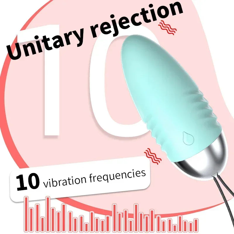 Boule de Massage Vaginale Vibrante – 10 Vitesses avec Télécommande Sans Fil