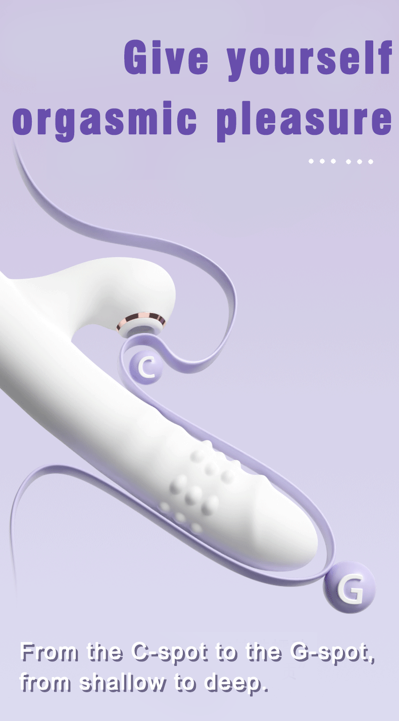Vibromasseur Va-et-Vient Multifonction – Vibration, Succion & Léchage