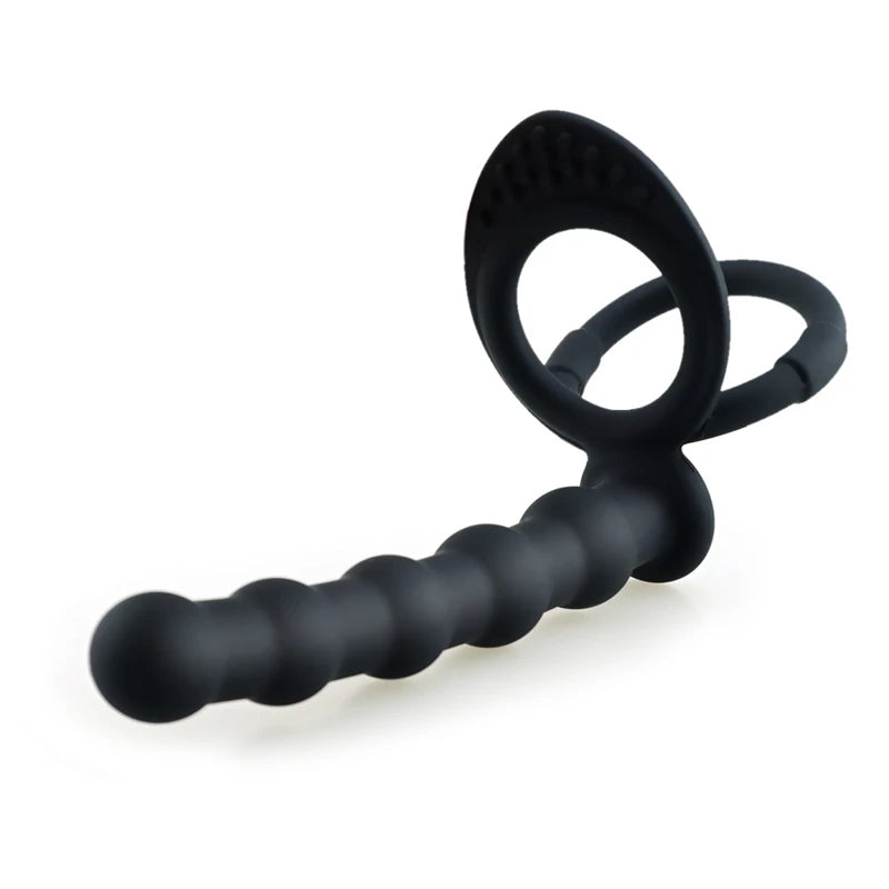 Double Pénétration - Sextoy Vibrant avec Plug Anal et Stimulateur Point G