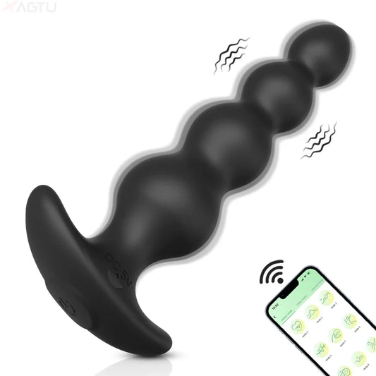Plug Anal Vibrant Connecté – Prostate Massager Bluetooth avec Télécommande Sans Fil