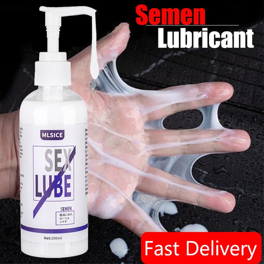 Lubrifiant Anal Effet Sperme – Gel Intime à Base d’Eau 200 ml pour Femmes et Hommes