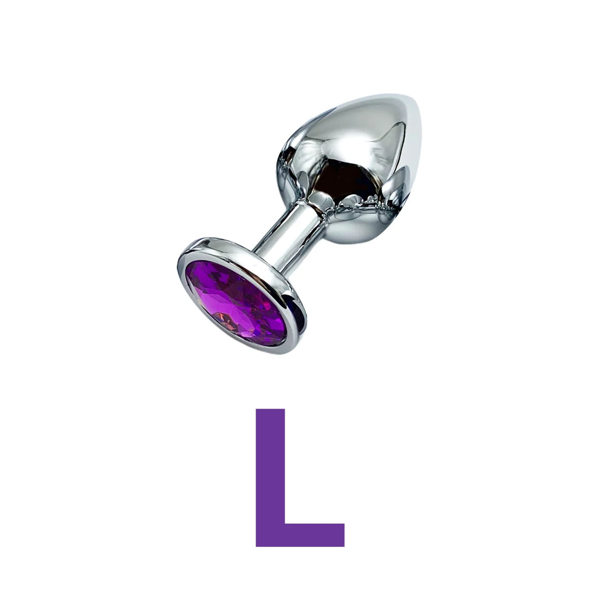 Plug Anal Métallique avec Base Bijou - | 5 Tailles Disponibles