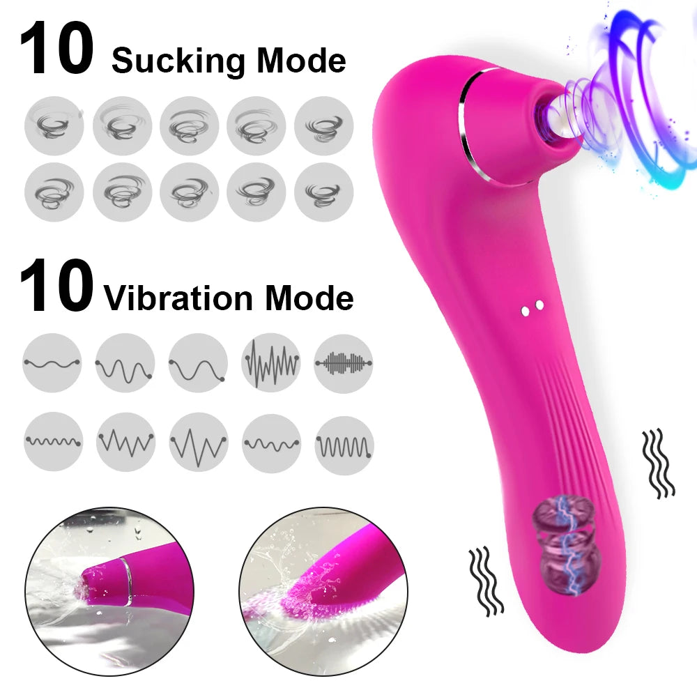 Vibromasseur à Succion – Stimulateur Clitoridien & Effet Caresse Orale